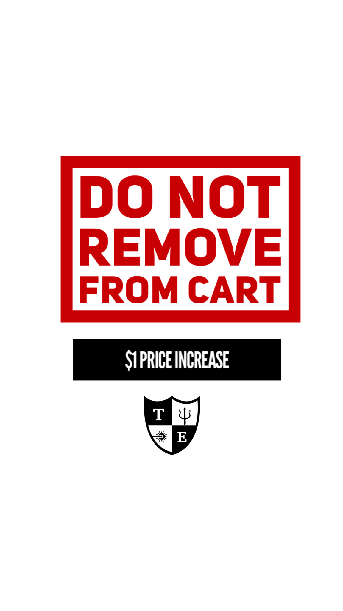 DO NOT REMOVE FROM CART