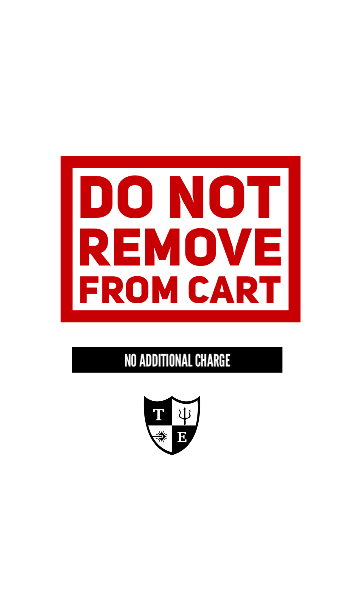 DO NOT REMOVE FROM CART