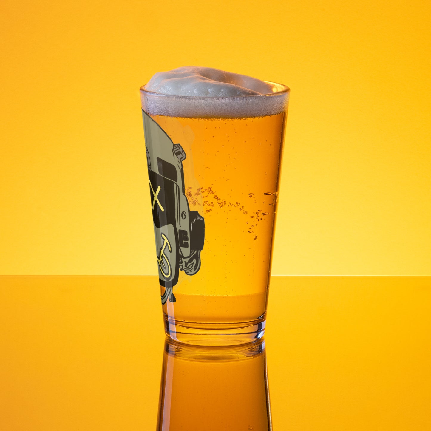 Flight Helmet Pint Glass