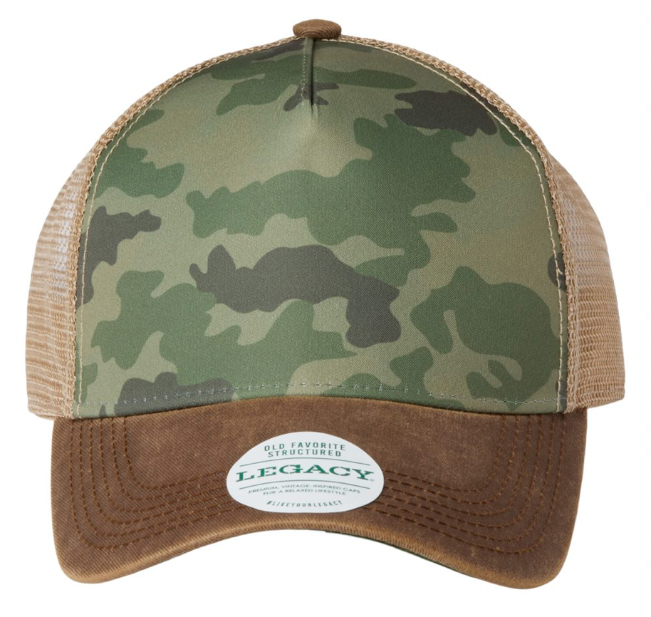 Legacy "OF" Structured Five-Panel Trucker