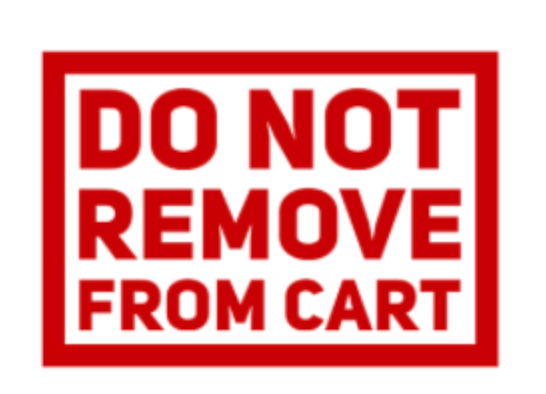 DO NOT REMOVE FROM CART